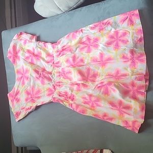 EUC JCrew Crewcuts Re-Imagined Lined Floral Cotton Dress